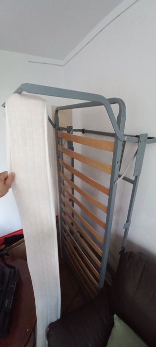 Pat pliabil cu saltea 90x200