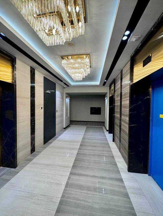 Ташкент Сити ЖК Nest One 3-ком 15/51 74,2 м² коробка угловая вид на БЦ