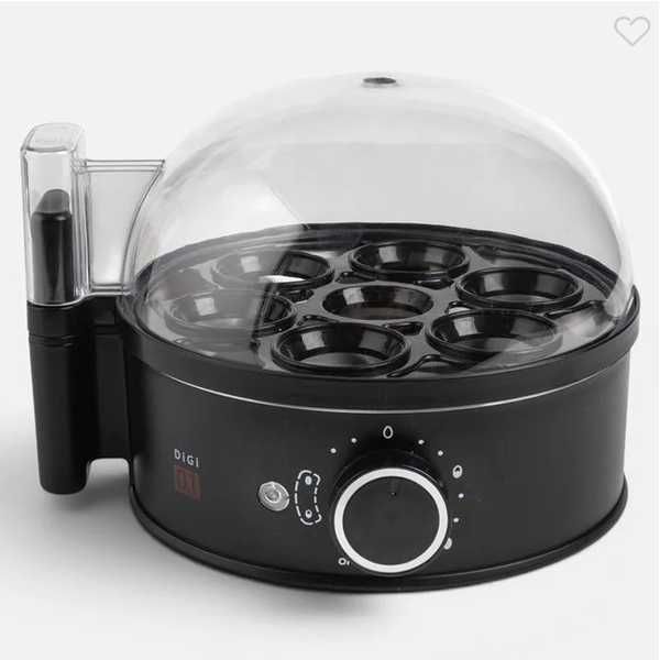 Уред за варене на яйца Mercado Trade, Kапацитет за 7 яйца, 400W, Черен