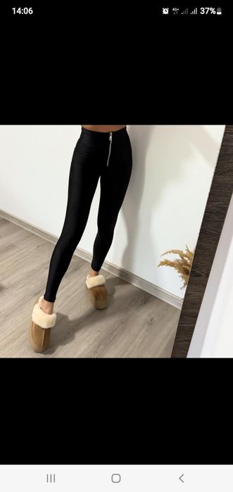 Colanți licra cu fermoar