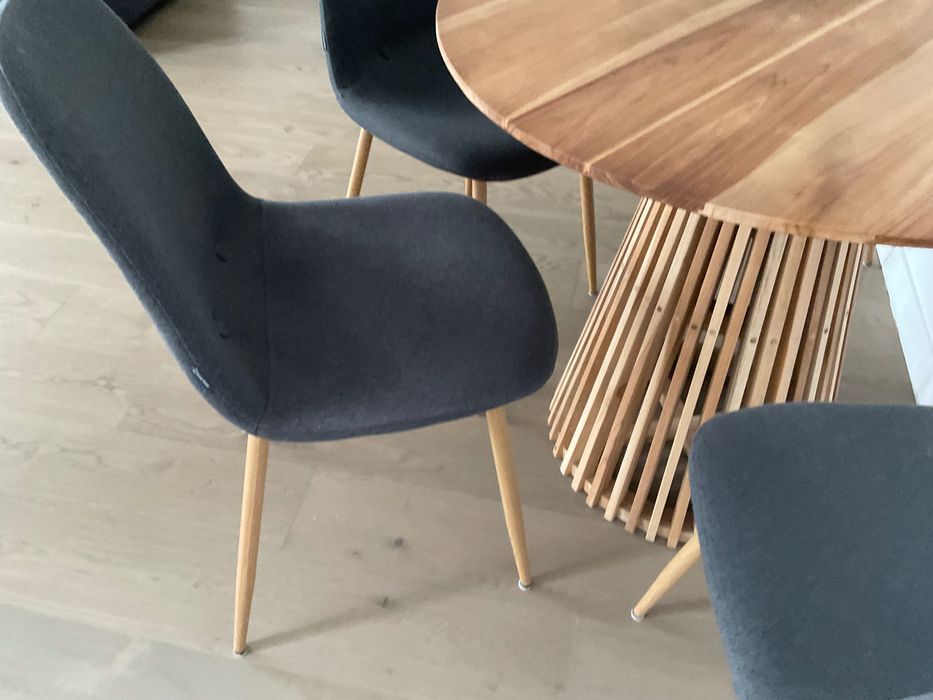 Set 4 scaune gri inchis Kave Home