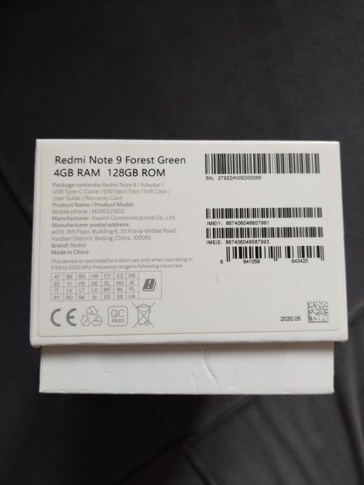 Продам Redmi Note 9 в отличном состоянии