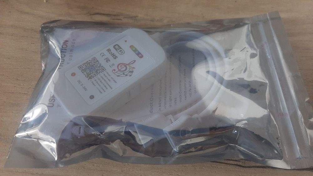 Controller banda de leduri 12/24v, cu WIFI si cu telecomanda, NOU
