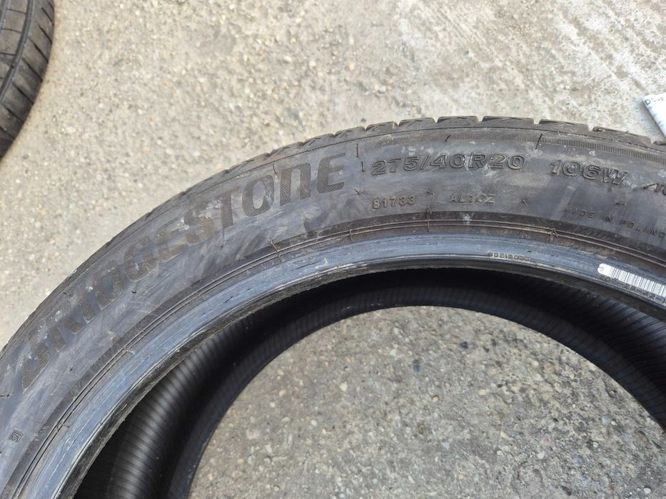 2 Anvelope de VARA - 275/40/20 - BRIDGESTONE - Stare BUNA DOT 2023 RFT