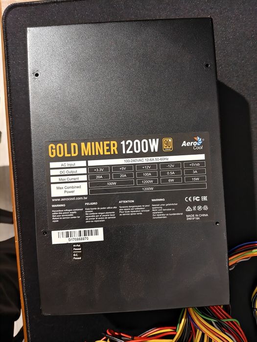 Блок питания Aerocool Gold Miner 1200w ATX