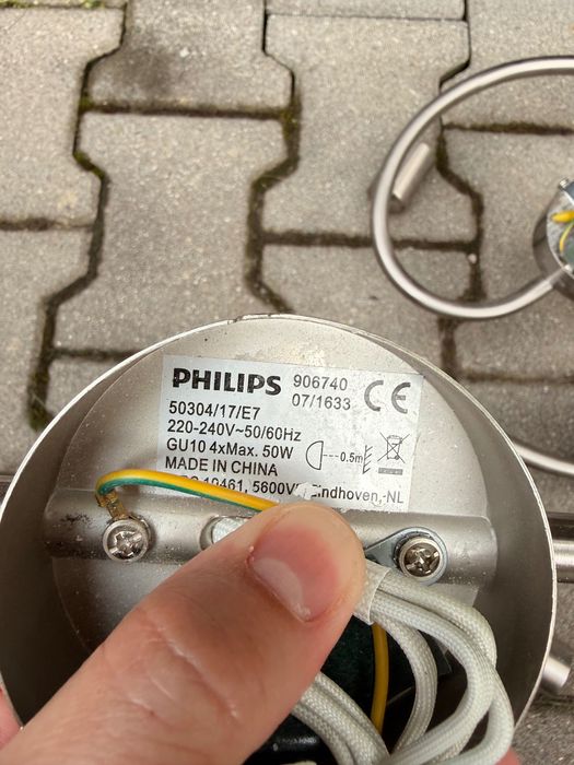 Осветителни тела спот Philips GU10 LED, silver