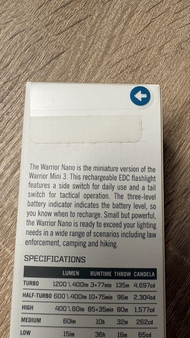 Lanterna Olight Warrior editie limitata sigilta
