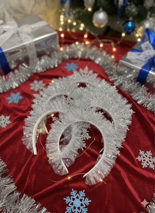 Ободок Корона Снежинка