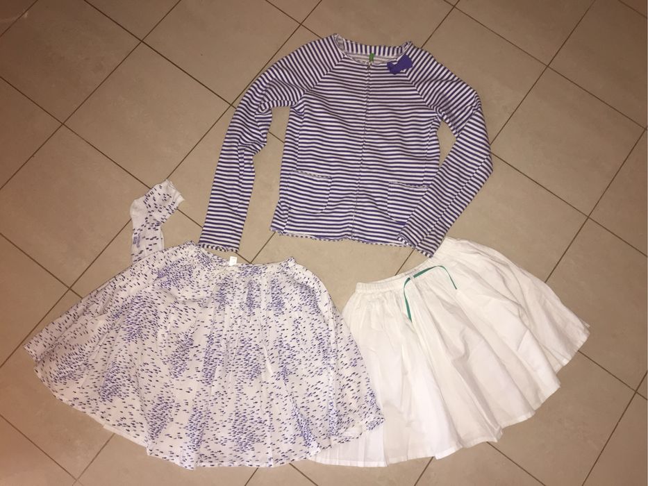 Рокли Бенетон,Зара,суитчер,яке,Sisley;блуза,клин Okaidi,146/152