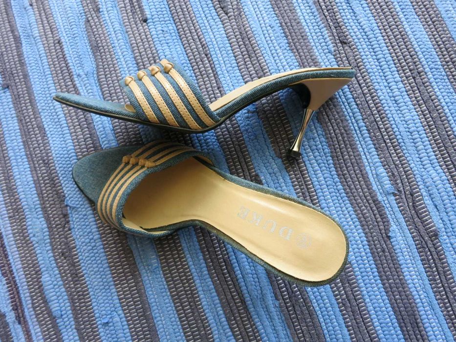 Дамски чехли - дънкови