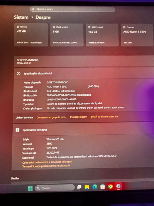 Vand PC, AMD Ryzen 5 5500
