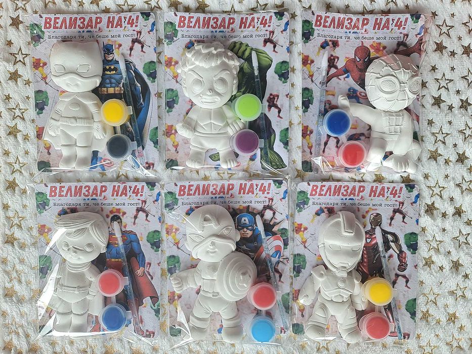 Комплекти за оцветяване с гипсови фигурки - Макси размер