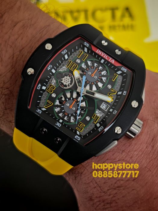 INVICTA Strada Yellow 47 mm, Инвикта нов ръчен часовник