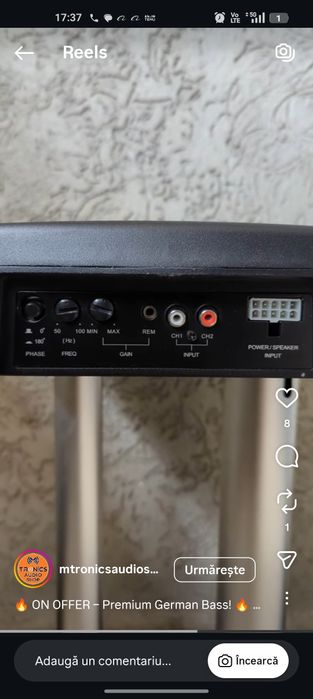 Subwoofer slim Rainbow intelii 10 AFE