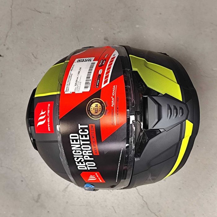 ПРОМОЦИЯ Каска MT Thunder 4 SV Treads D3 MATT Grey/Yellow- Код: 71787