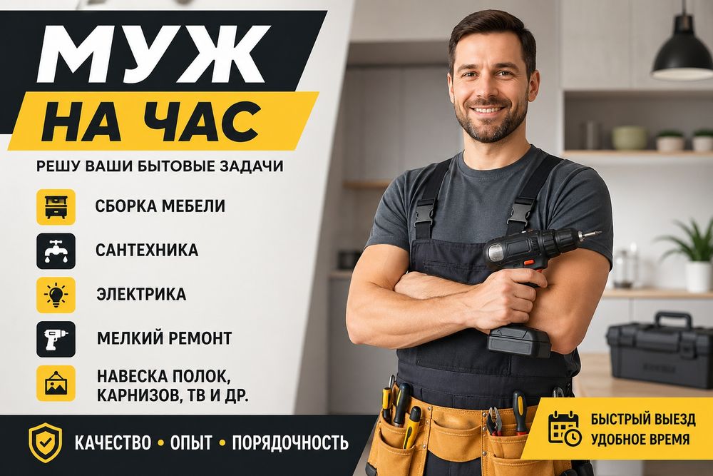 Муж на час Актобе