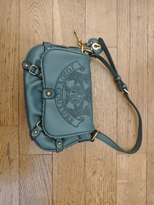 Juicy Couture Чанта Оригинал Чанта през рамо Twing от еко кожа с бродирано лого