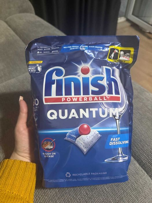 Capsule masina de spalat vase Finish Quantum 60 bucati