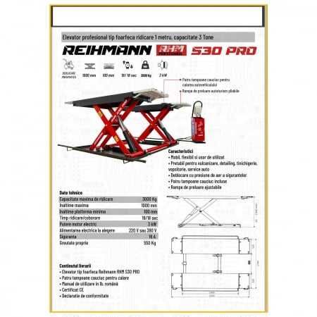 Elevator foarfeca pentru vulcanizare 3T, cod-RHM S30 PRO