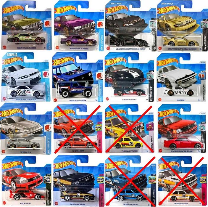 % ПРОМОЦИЯ % Hot Wheels Matchbox колички Honda Nissan Mitsubishi и др.