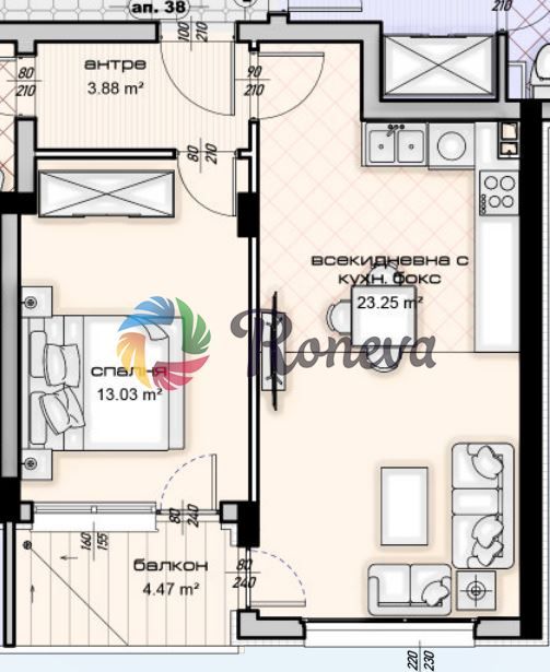Продава се Двустаен апартамент в Варна, Владислав Варненчик - 71 кв.м за 1262 €/кв.м - Снимка #3