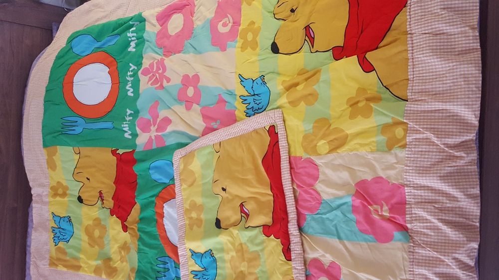 Детско шалте и калъфка мечо Пух