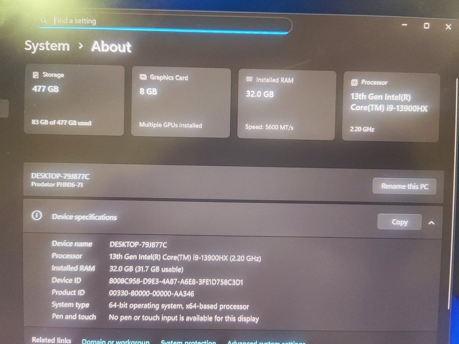 Acer Predator Helios Neo 16