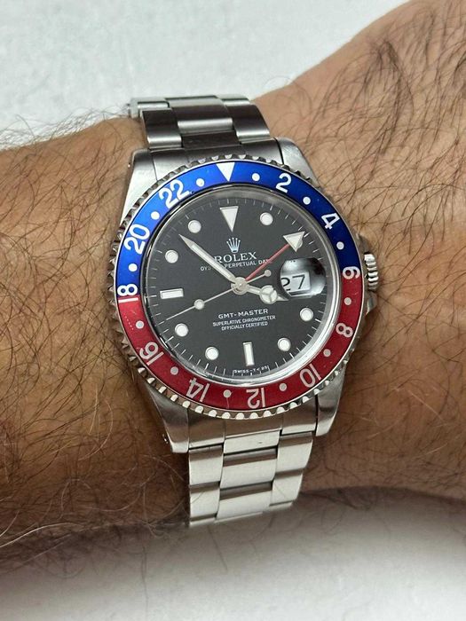 CEAS ROLEX GMT MASTER - PEPSI Bezel - Ref. 16700 - Cal. 3175 - 40mm - Vintage - 1990 - Rar - De colectie + Carte Service !