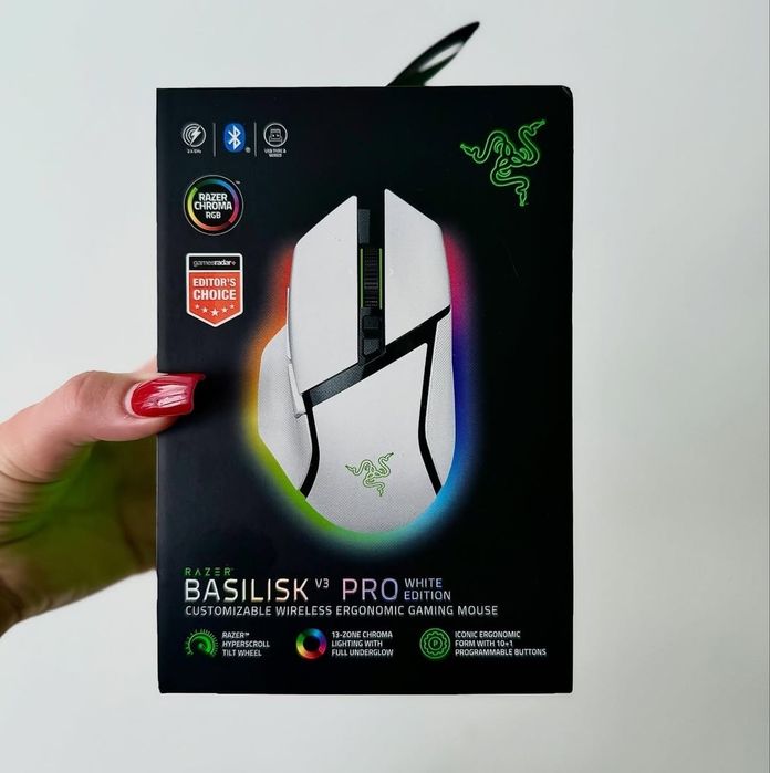 Razer basilisk v3 pro white СКИДКА Беспроводная мышка/мышь