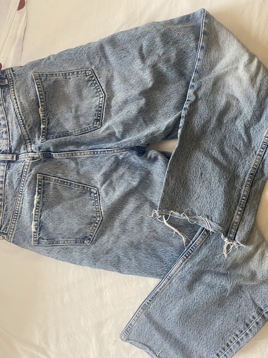 Сини дънки с висока талия Zara размер 38