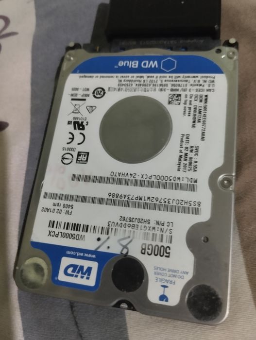 WD500LPCX 500GB 2.5 HDD