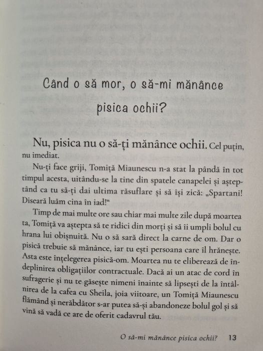 O sa-mi mănânce pisica ochii?