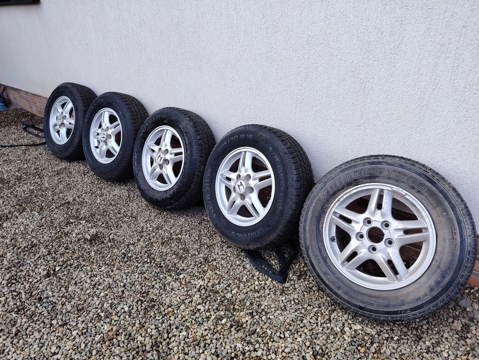 Jante aliaj 5x114,3 R15 Honda CRV +anvelope205/70r15 Iarna