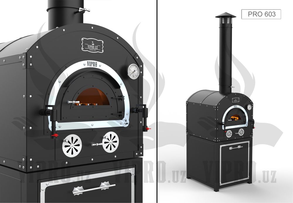 Печь для пиццы «Pro-603» для ресторанов и кухонь, смокер, мангал