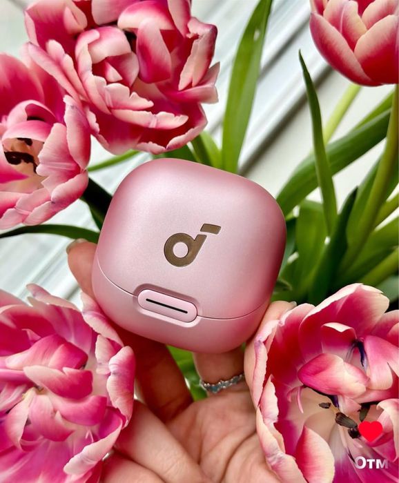 Беспородные наушники anker liberty 4nc global розовые наушники