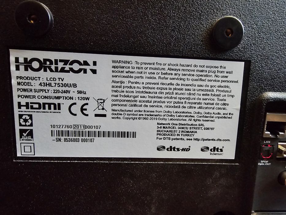 Smart TV 4K Horizon - 108 cm