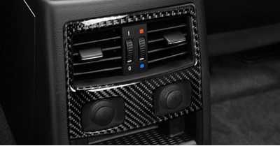 Carbon Стикер лайсна заден климатик два варианта:  BMW E90