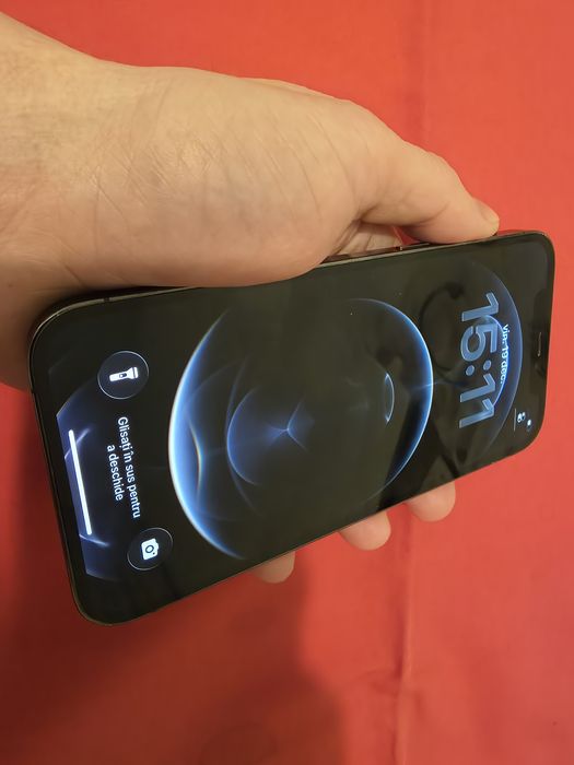-Iphone 12Pro, Negru, 128Gb, 6Ram, bat: 100%, stare foarte buna, doar