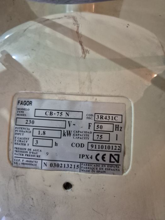 Boiler electric Fagor 75l