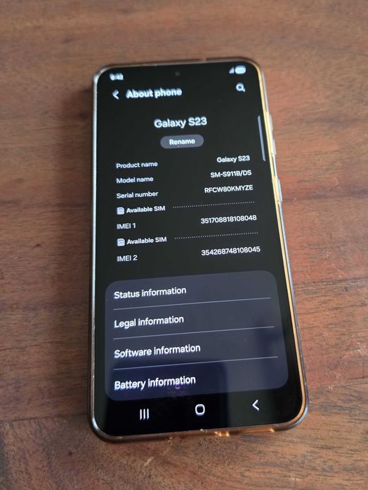 Samsung Galaxy S23 256GB цвят лавандула в перфектно състояние