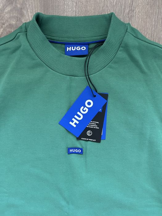 Мъжки суичър HUGO (суитшърт) Nedro Open Green