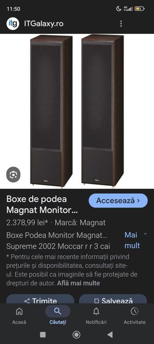 Boxe magnat monitor supreme 2002 ,sub magnat 301A , amplif jvc AX 511