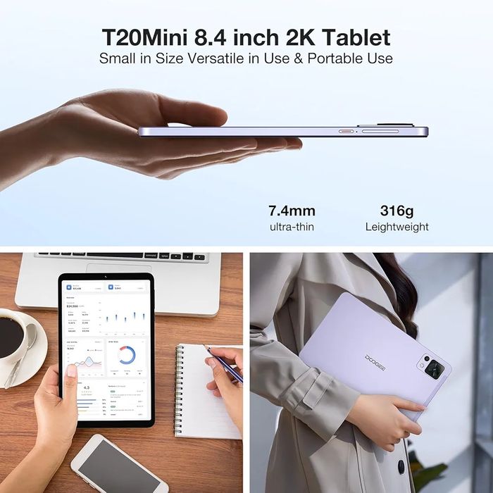 DOOGEE T20 Mini 8.4" 2.3K таблет, 9GB RAM