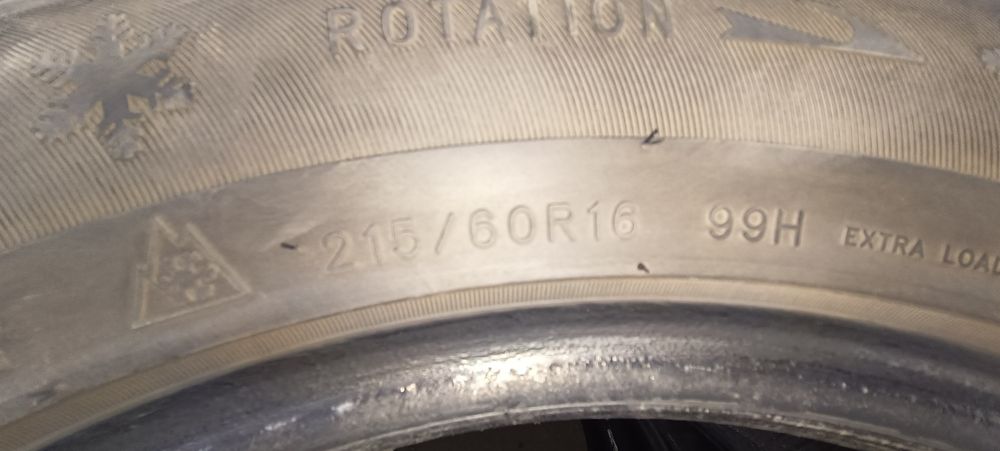 Шины зима б/у R 16 215/60