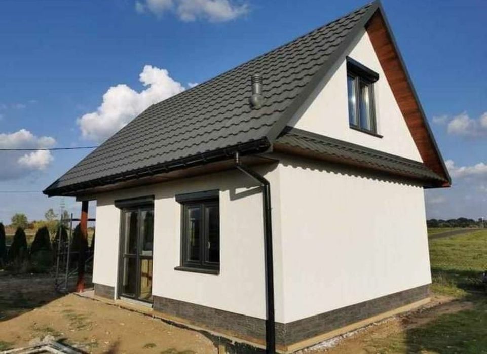 Casa modulare pe structura metalica si panou sandwich termoizolant