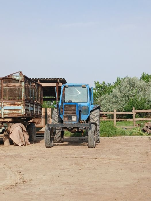 Трактор с тележкой,соха и чизиль