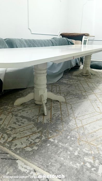 Стол для зала 4*110 белый.