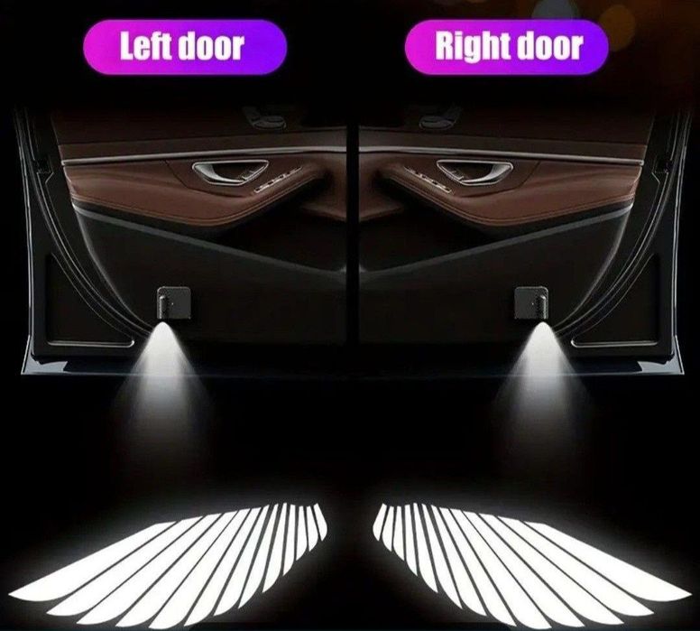 2 proiectoare laser Hd fără fir,pentru portiere