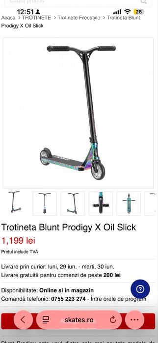 Trotineta Prodigy S9 X Oil Slick
