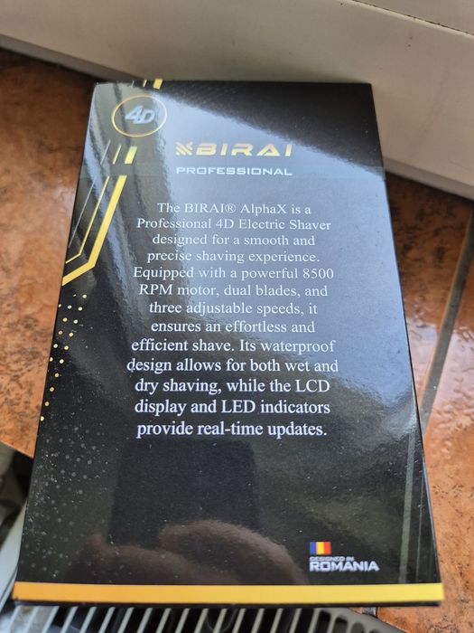 Aparat de Ras Electric Profesional 4D BIRAI®, Shaver 8500 RPM Nou
